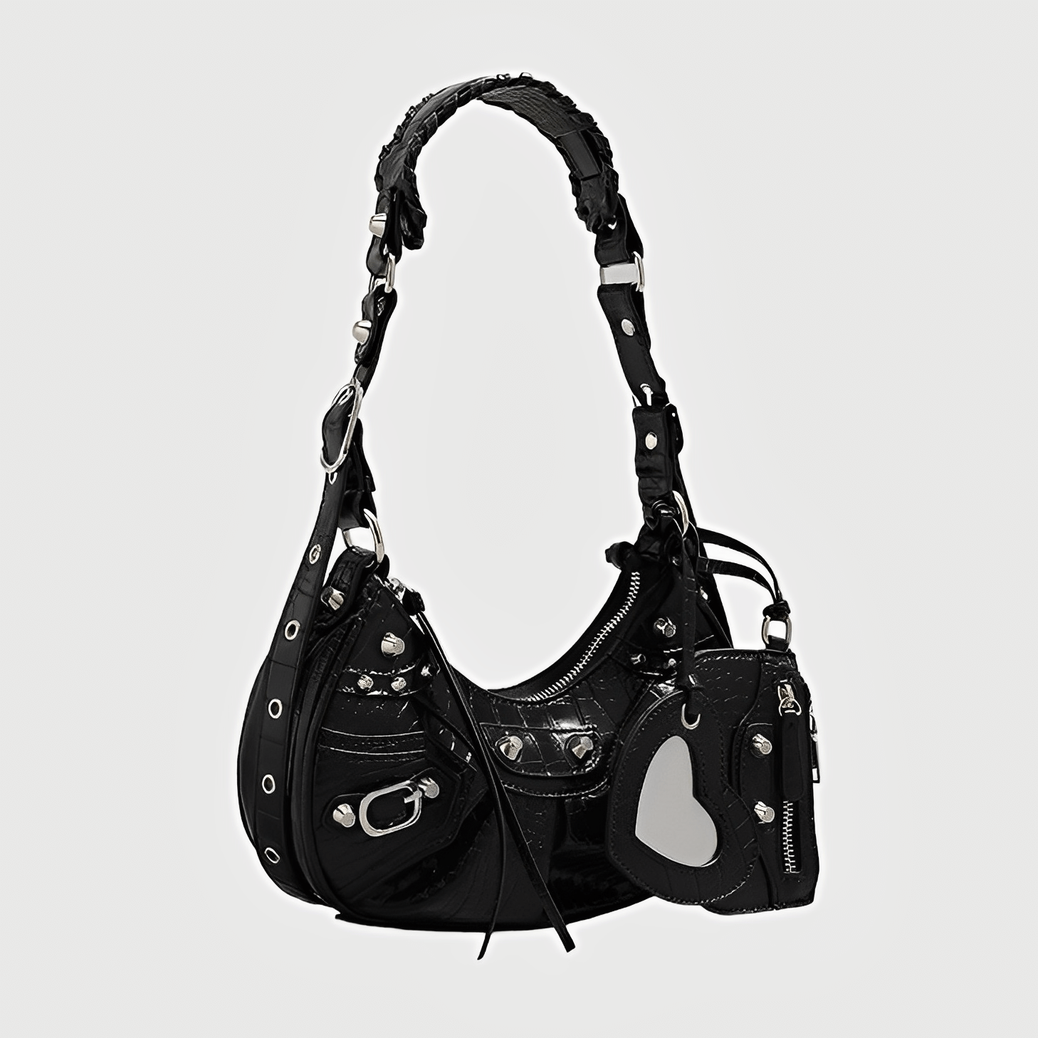 HEART CHARM SHOULDER BAG