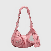 HEART CHARM SHOULDER BAG