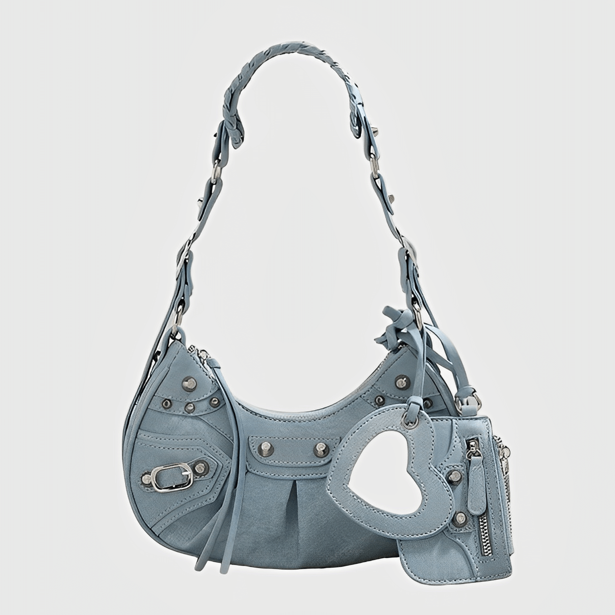 HEART CHARM SHOULDER BAG