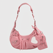 HEART CHARM SHOULDER BAG