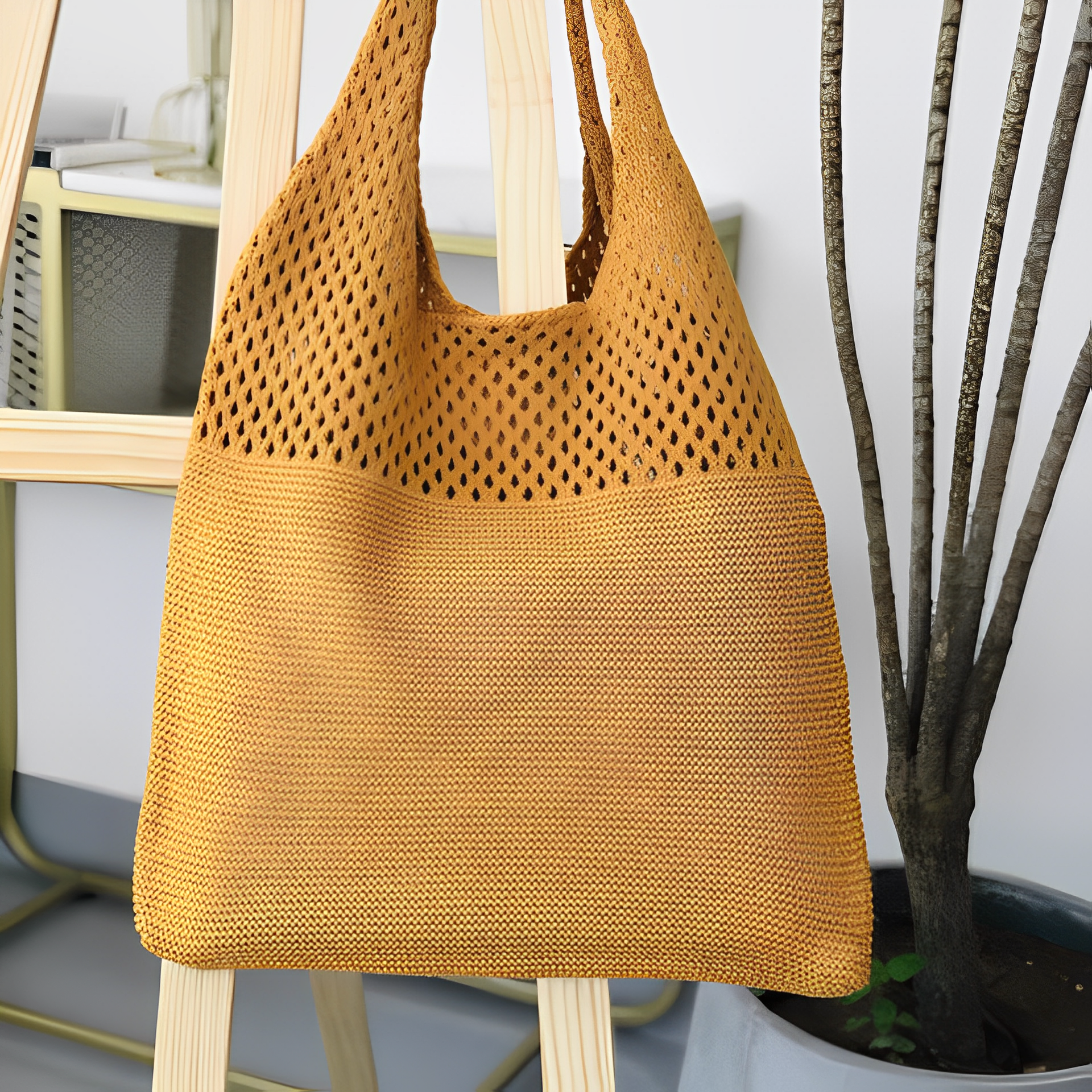 SUMMER KNIT TOTE BAG