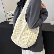 LACY CROCHET TOTE BAG