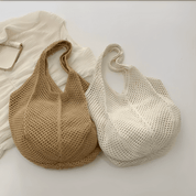 LACY CROCHET TOTE BAG