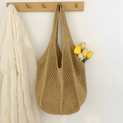 LACY CROCHET TOTE BAG