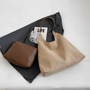 SUEDE TOTE BAG